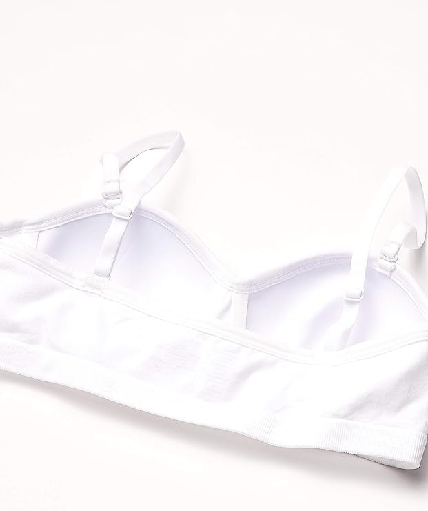 Maidenform  Girls Seamless Molded Cup Hybrid Strapless Bandeau Bra  Color White Size 34A