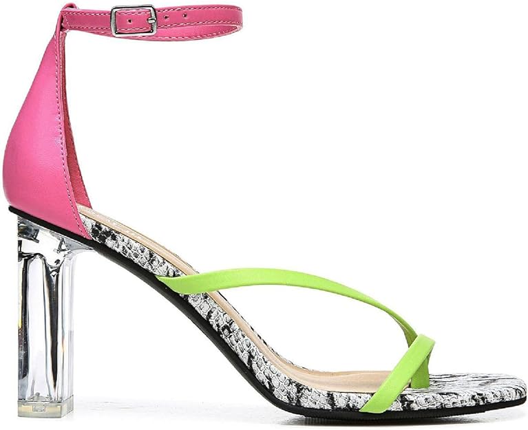 Bar III Women's Blakke Faux Leather Dressy Dress Sandals   Color Multi Smooth Size 8.5M