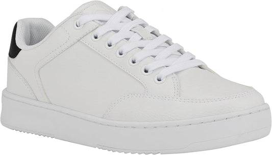 Calvin Klein Men's Lalit Casual Lace-Up Sneakers  White Size 11