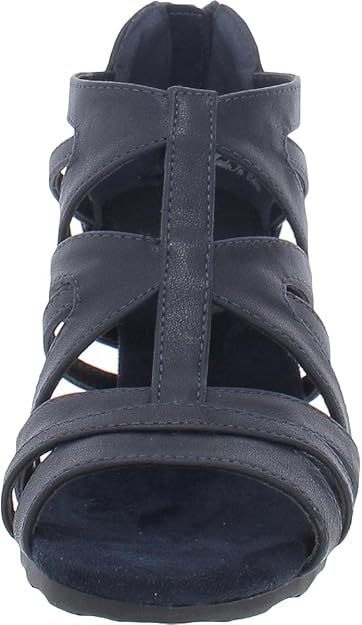 Easy Street Women's Amaze Dress Heeled Sandals  Navy Size 8 Style AMAZE