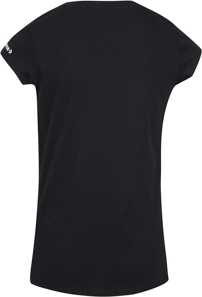 Converse Big Girls Shine Chuck Tee  Color Black Size M 8-10