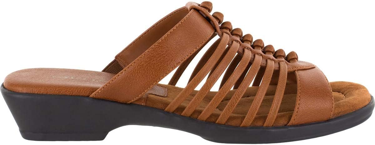 Easy Street Women's Nola Slip On Slide Sandals  Color Cognac Size 7M
