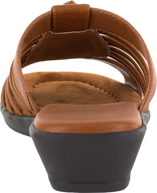 Easy Street Women's Nola Slip On Slide Sandals  Color Cognac Size 7M
