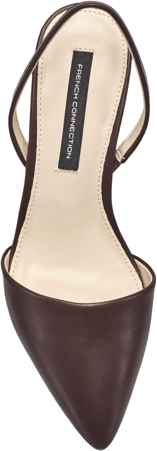 French Connection Women's Slingback Pointed Toe Pumps  Color Brown Size 6.5M
