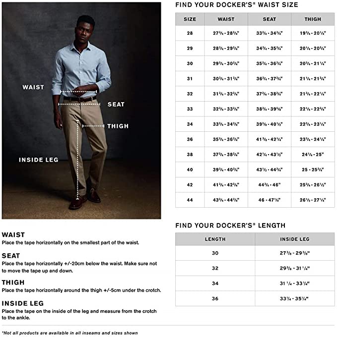 Dockers Men's Classic Fit Signature Khaki Lux Cotton Stretch Pants  Color Cloud 40W x 32L
