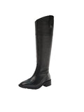 Sam Edelman Women's Drina Knee High Boot  Color Black Leather Size 6.5M