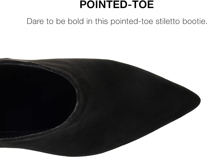 Journee Collection Women's Demmi Zip Pointed Toe Booties  Color Black Size 7.5M