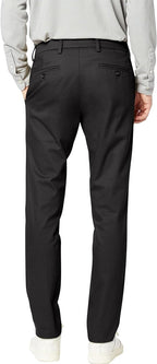 Dockers Men's Slim Fit Signature Khaki Lux Cotton Stretch Pants  Color Black W38xL30