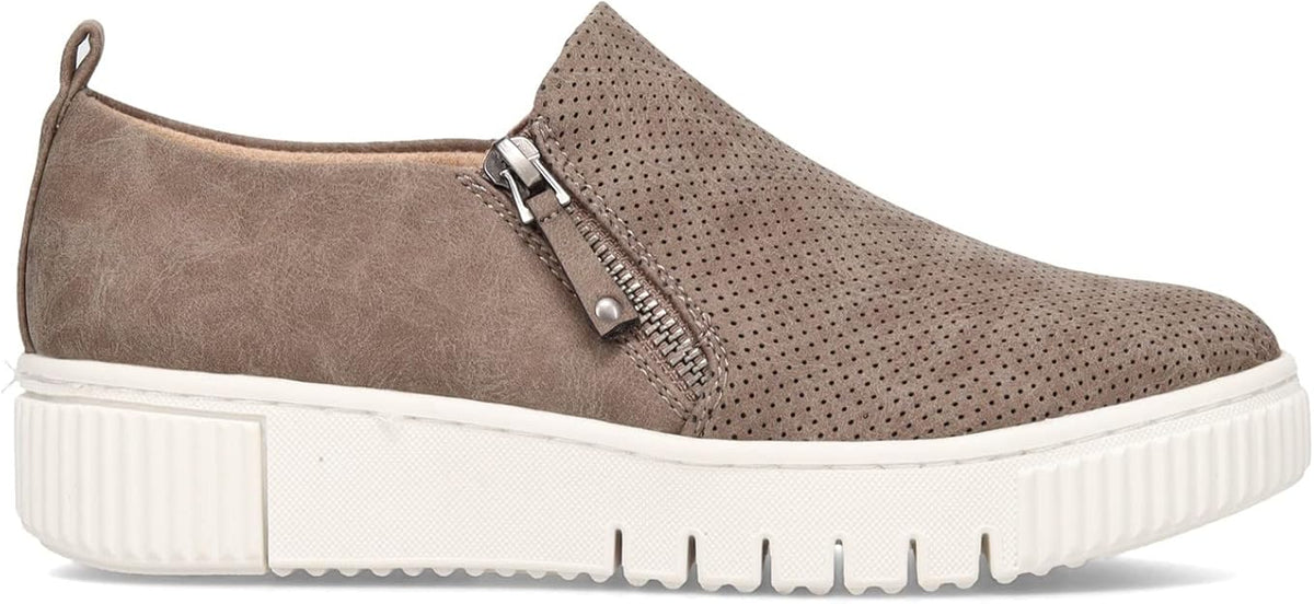 Soul Naturalizer Women's Turner Slip-On Sneakers  Grey Vegan Leather Size 6W
