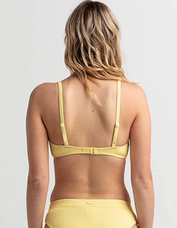 Roxy Juniors Love The Perfect 10 Triangle Bikini Top  Color Sunshine Size L