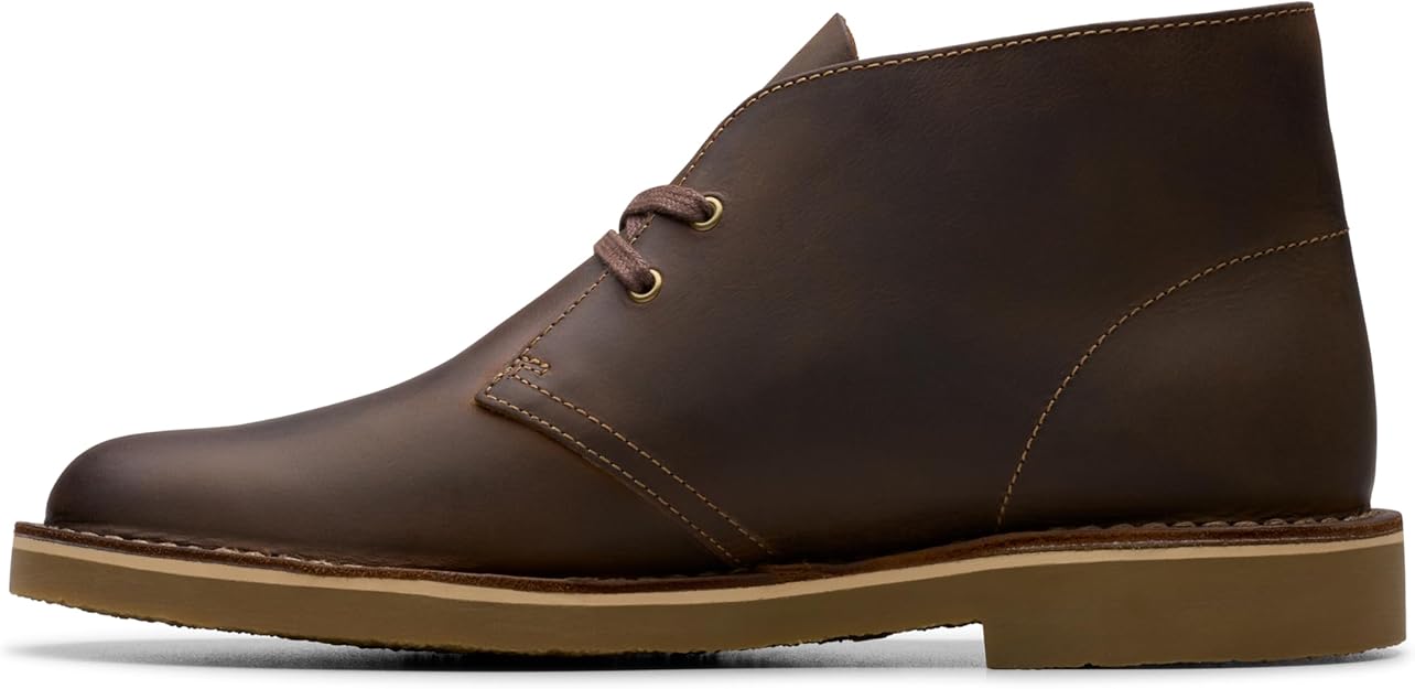 Clarks Men's Shepton Lace-Up Chukka Boots  Beeswax Leather Size 11