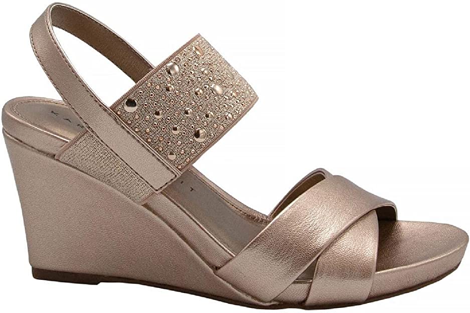 Karen Scott Women's Parrisa Wedge Sandals  Color Rose Gold Size 7M