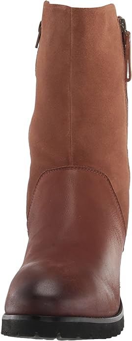 SoftWalk Women's Mansfield Faux Leather Ankle Boots  Color Cognac Size 6M