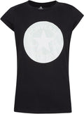 Converse Big Girls Shine Chuck Tee  Color Black Size M 8-10