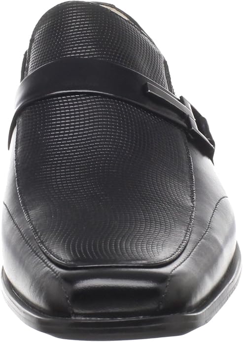 Stacy Adams Men's Beau Bit Perforated Slip-On Loafer  Black Size 9.5