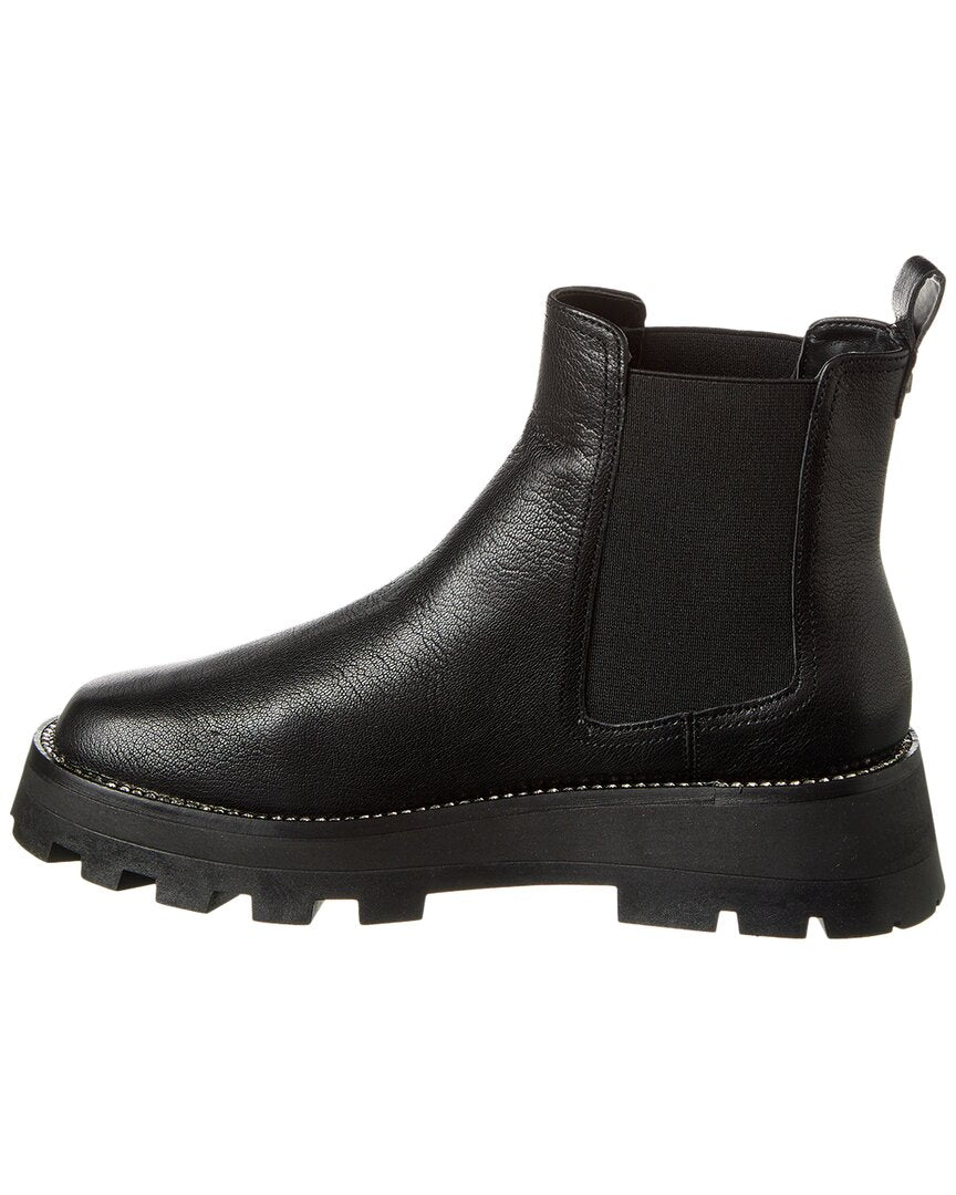 Karl Lagerfeld Paris Women's Mayde Slip-On Chelsea Booties  Color Black Leather Size 7M