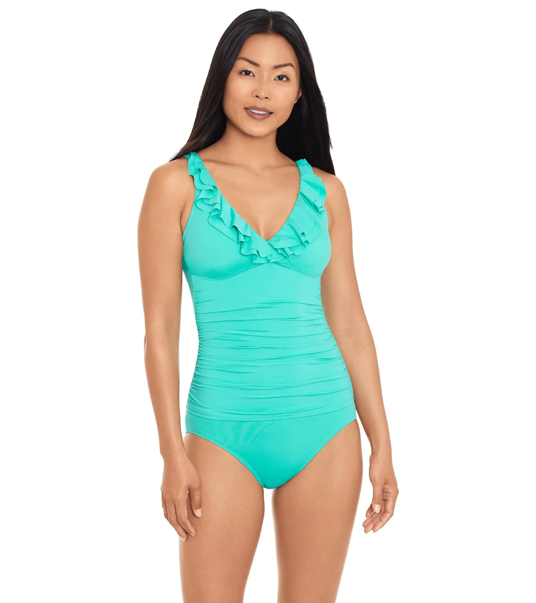 Lauren Ralph Lauren Beach Club Hipster Bikini Bottom  Color Light Aqua Size 8