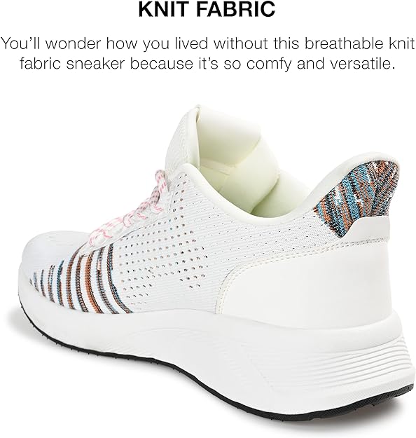 Vance Co. Men's Brewer Knit Athleisure Sneaker  Color White Size 12M