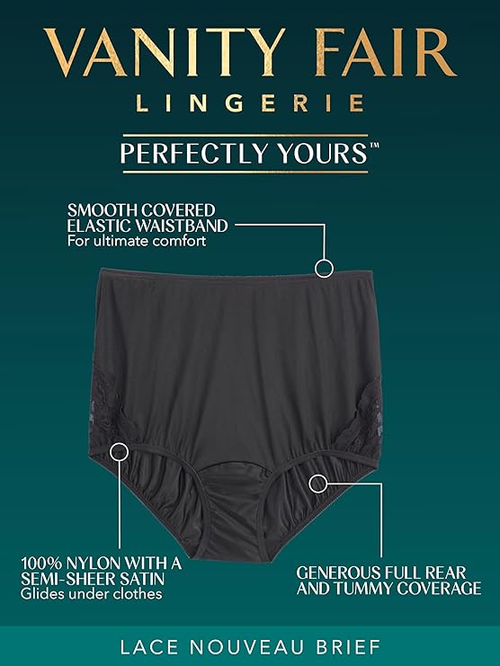 Vanity Fair Underwear Perfectly Yours Traditional Cotton Brief Panties  Fawn Nude Size 10