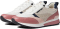 Michael Kors Women's Allie Stride Trainer Lace-Up Sneakers  Color Cream Multi Size 8.5M