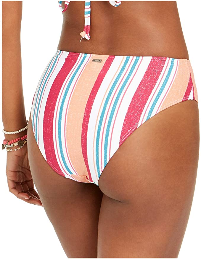 Roxy Juniors' Striped High-Waist Bikini Bottoms  Color Multicolor Size S