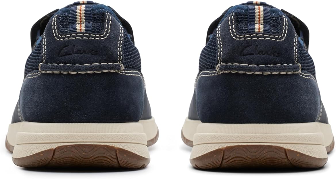 Clarks Men's Collection Sailview Step Boat Shoe  Navy Nubuck Size 11.5W