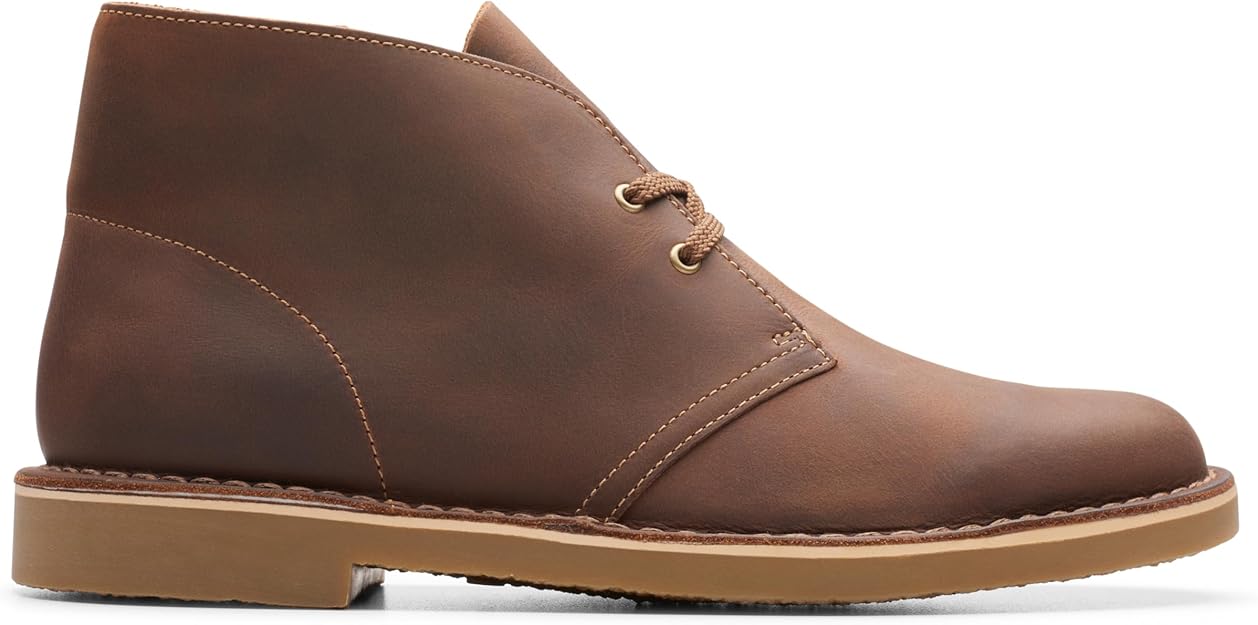 Clarks Men's Shepton Lace-Up Chukka Boots  Beeswax Leather Size 11
