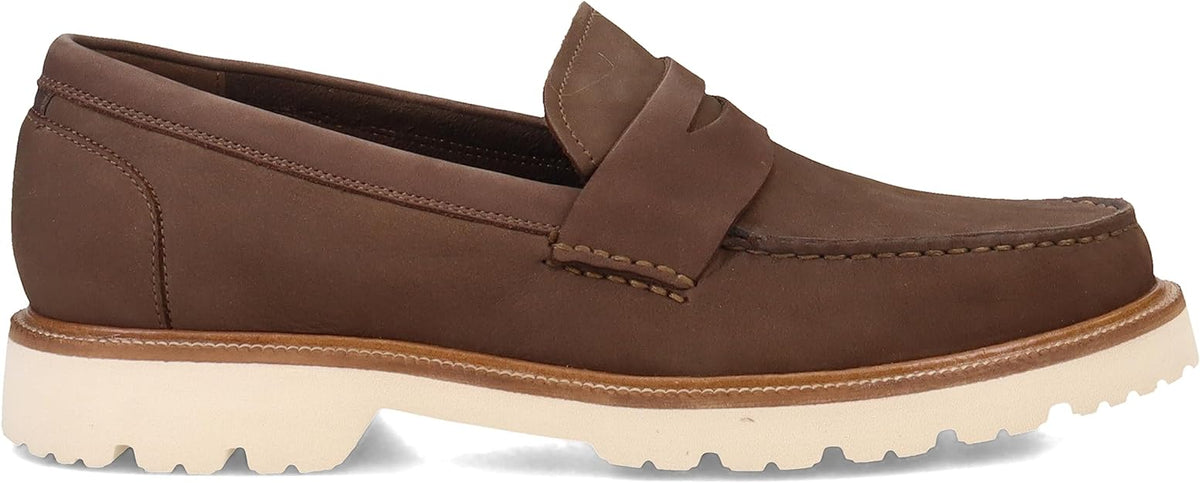 Cole Haan Men's American Classics Penny Loafers  Color Truffle Nubuck/Egret Size 10.5