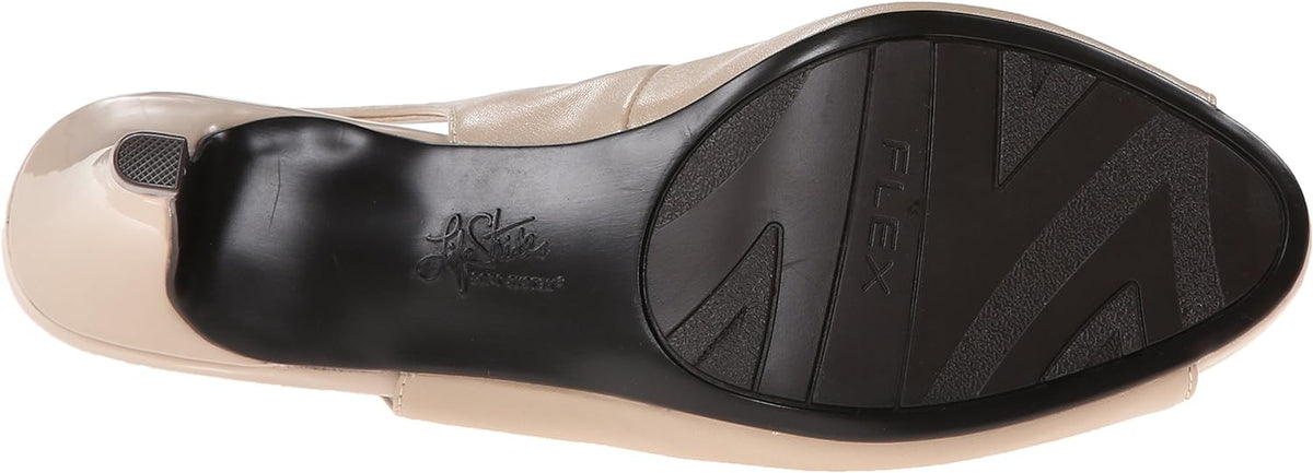 LifeStride Women's Teller Slingbacks Tender Dress Sandals  Color Taupe Vegan Leather Size 8.5M