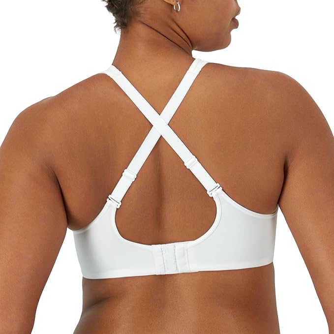 Bali One Smooth U Ultra Light Minimizer Underwire Bra  White Size 36C