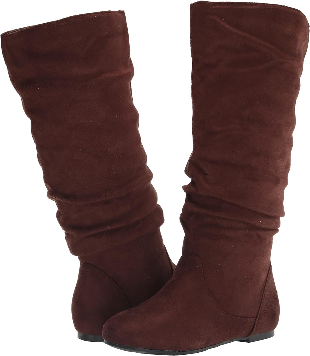 Journee Collection Women's Rebecca Mid Calf Boots  Brown Size 7