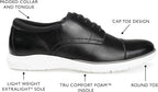 Thomas & Vine Men's Felton Cap Toe Derby Shoe  Color Black Size 12M