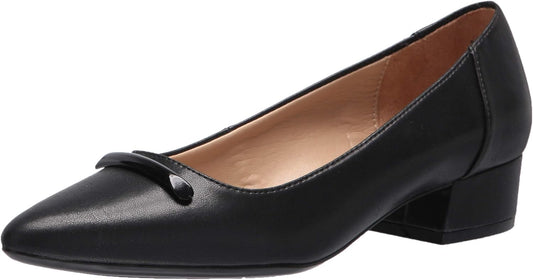 Naturalizer Women's Feather Low Pumps  Color Black Smooth Leather Size 10W
