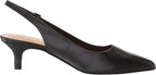Bella Vita Women's Scarlett Slingback Pumps  Color Black Leather Size 7.5M