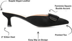 Journee Collection Women's Via Pointed Toe Pumps  Color Black Size 11M