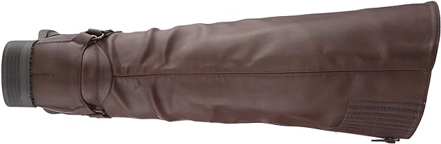 Easy Street Women's Quinn Plus Plus Harness Boot  Color Brown Burnish Size 8.5M (Extra Wide Calf)
