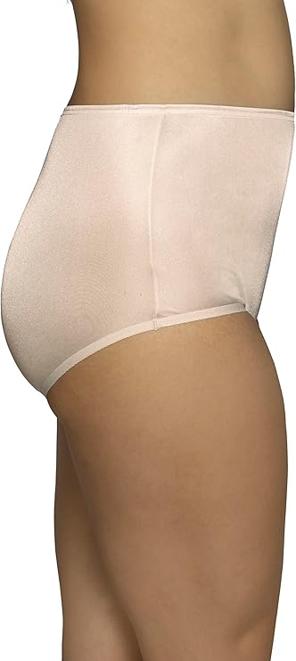Vanity Fair Perfectly Yours Ravissant Nylon Hi Waisted Underwear  Fawn Nude Size 8/XL