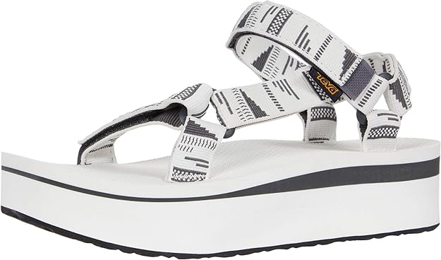 Teva Women's Flatform Universal Sandal  Color Chara Bright White Size 7M