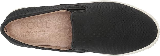 Soul Naturalizer Women's Tia Slip-on Sneakers  Color Black Vegan Leather Size 10M