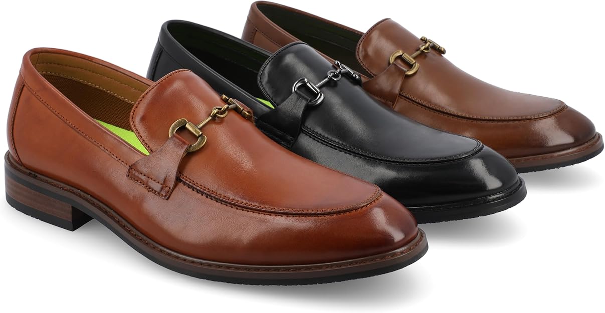 Vance Co Men's Rupert Tru Comfort Dress Shoe  Black Size 10.5
