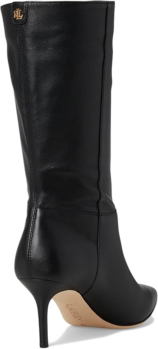 Lauren Ralph Lauren Women's Leanna Dress Boots  Black Size 9.5