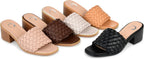 Journee Collection Women's Fylicia Dress Sandals  Brown Size 9.5
