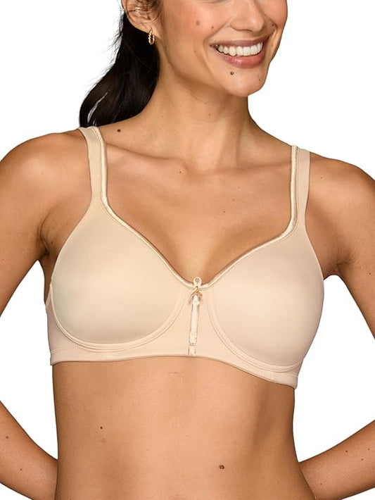 Vanity Fair Body Caress Full Coverage Wireless Bra   Damask Neutral Nude Size 42B