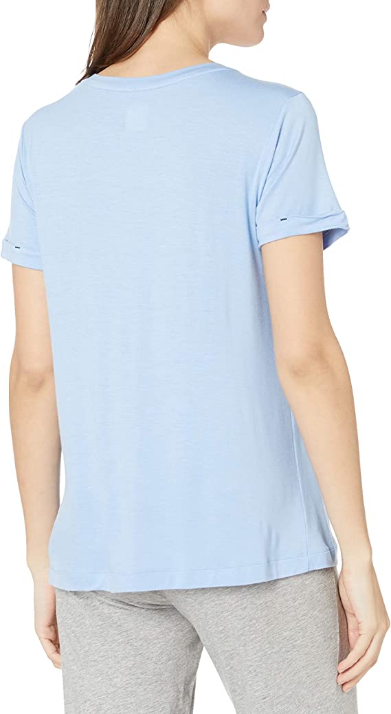 Jane & Bleecker Women's V-Neck Tee  Color Blue Size L