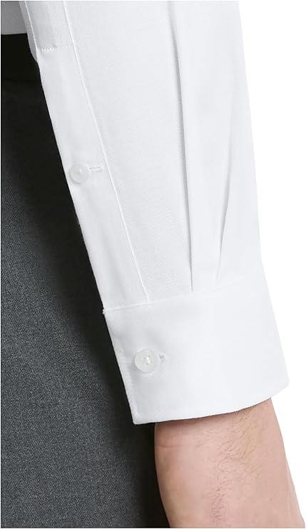 Michael Kors Men's Comfort Stretch Slim Fit Dress Shirt  White 17 32/33