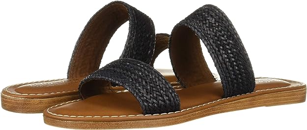 Bella Vita Women's Imo-Italy Slide Sandals  Color Black Woven Size 6.5M