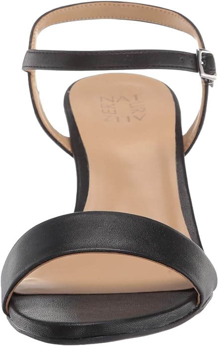 Naturalizer Women's Bristol Ankle Strap Sandals  Color Black Smooth Faux Leather Size 10M