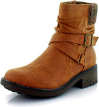LifeStride Women's Katie Booties  Color Cognac Brown Vegan Leather Size 8.5M