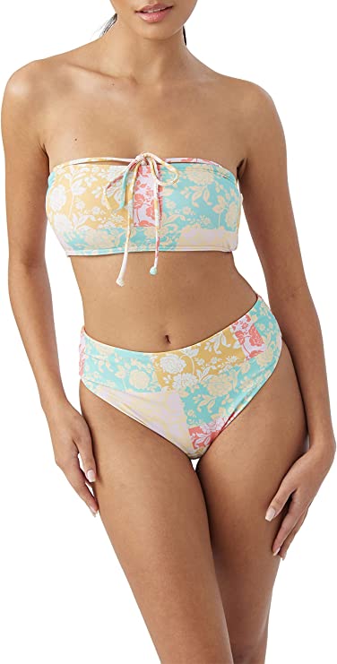 ONeill Juniors Olivia Dreamland Bandeau Bikini Top  Multicolor Size M