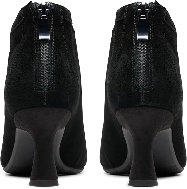 Clarks Women's Kataleyna Sol Ankle Boots  Black Suede Size 9.5W